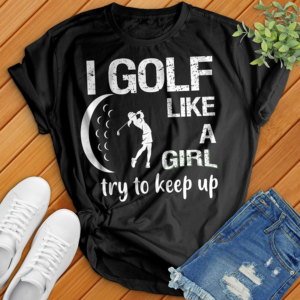 T-shirt de golf comme une fille 