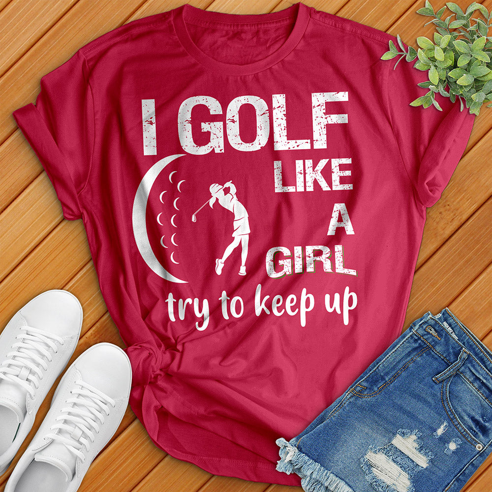 T-shirt de golf comme une fille 