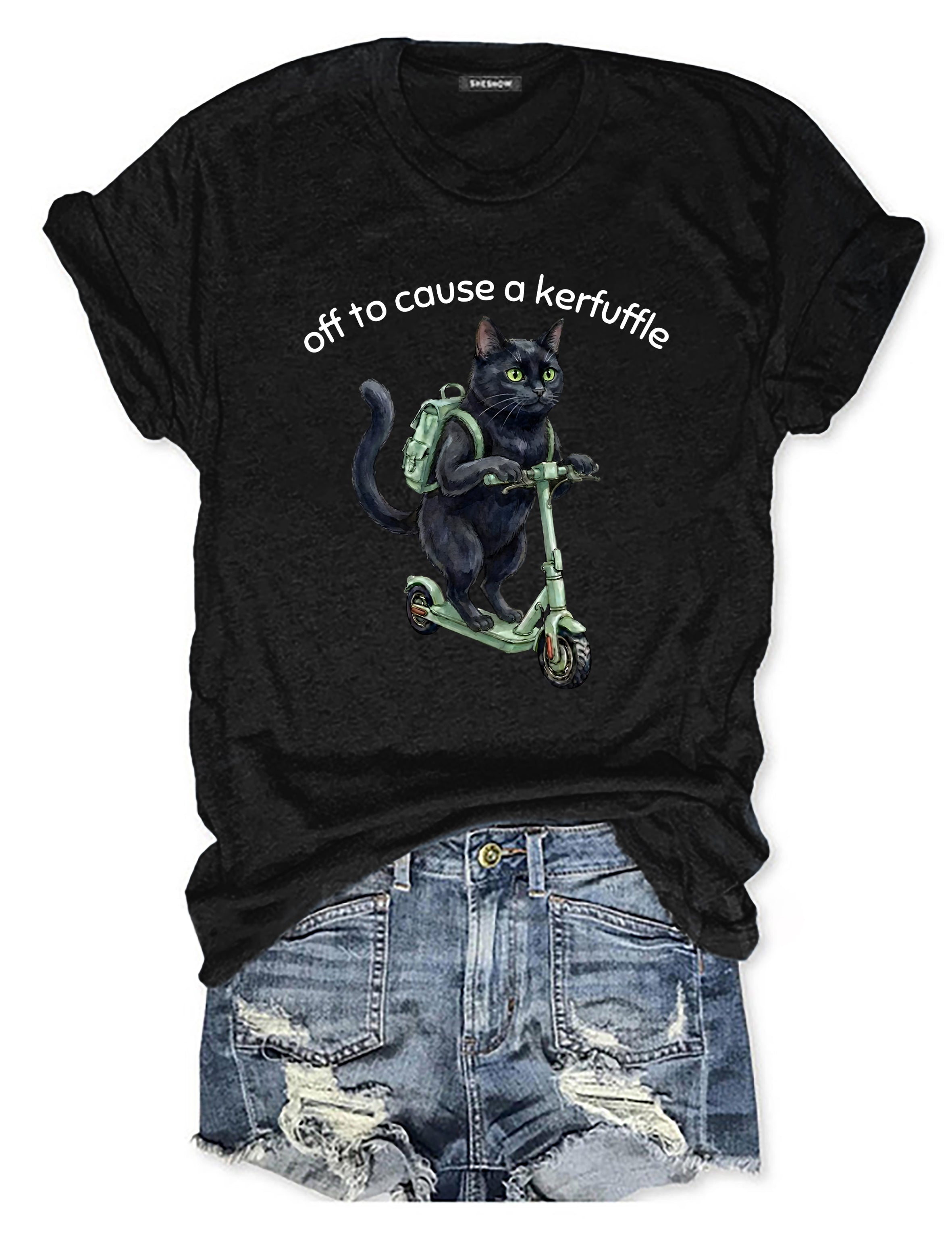 T-shirt graphique humoristique prêt à faire des vagues, citation sarcastique 