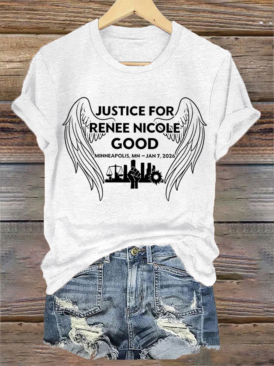 T-shirt de la manifestation « Justice pour les femmes pour Renee Nicole Good Minneapolis » 