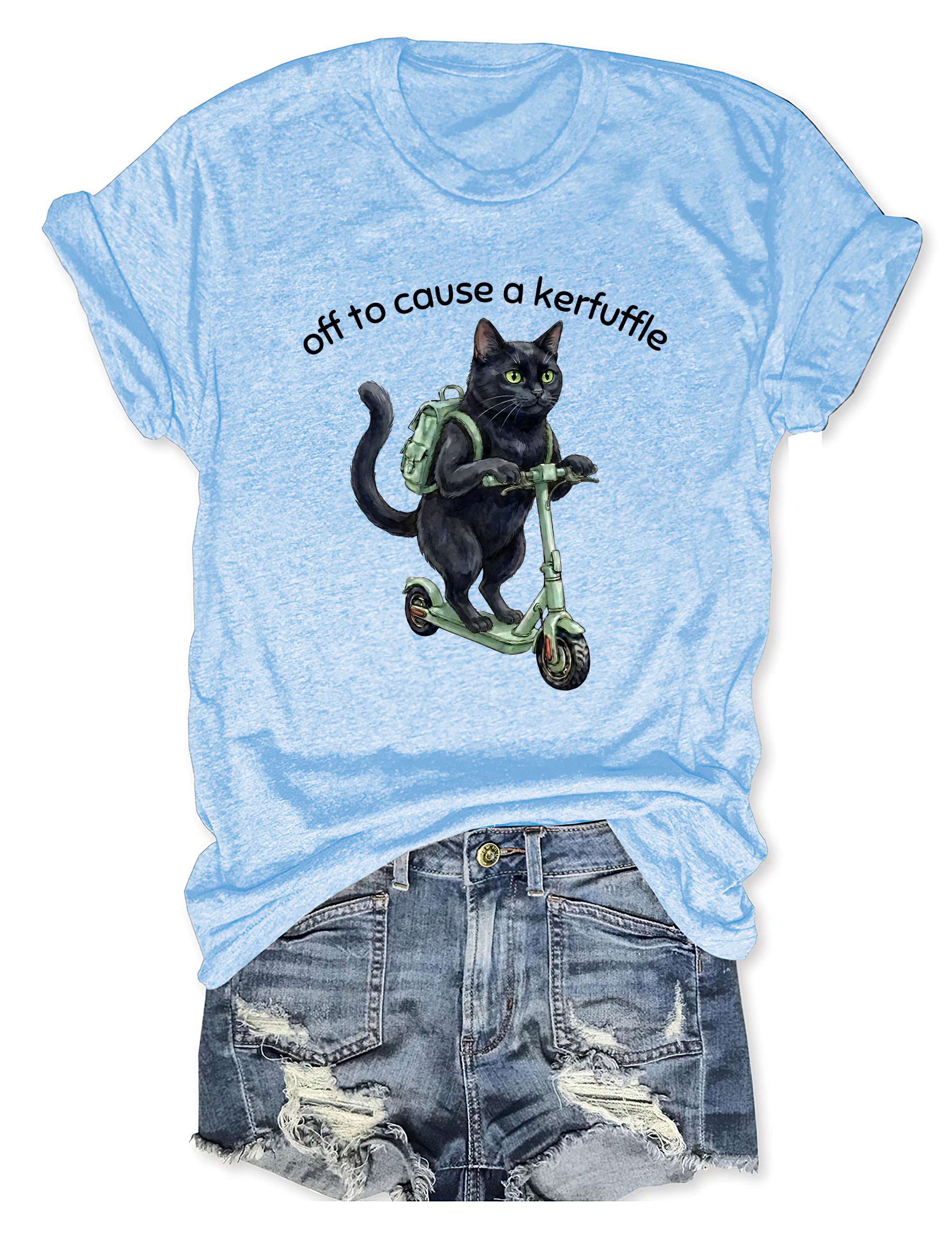 T-shirt graphique humoristique prêt à faire des vagues, citation sarcastique 