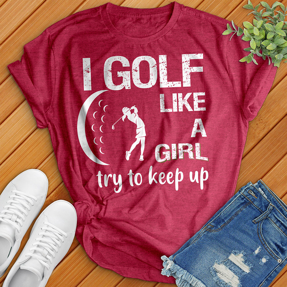 T-shirt de golf comme une fille 