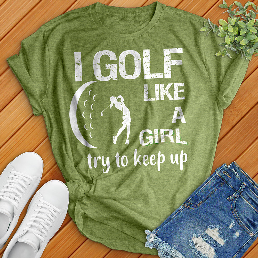T-shirt de golf comme une fille 