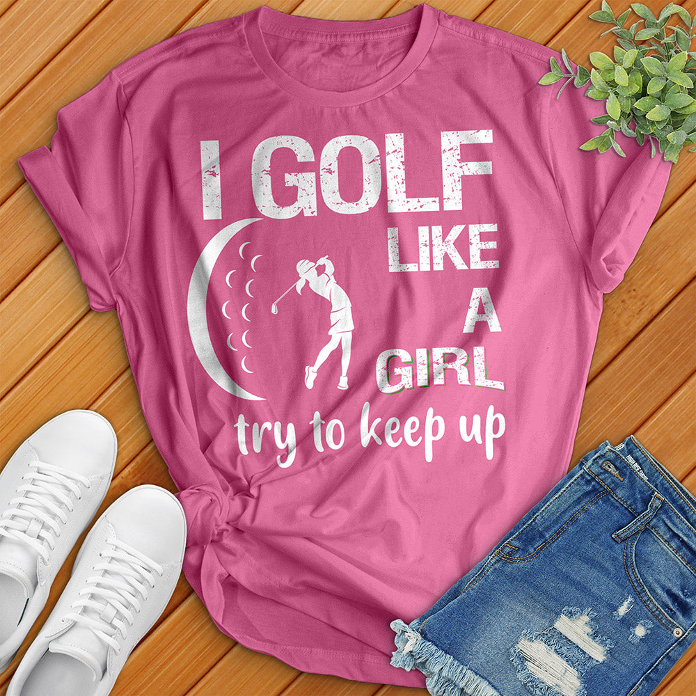 T-shirt de golf comme une fille 