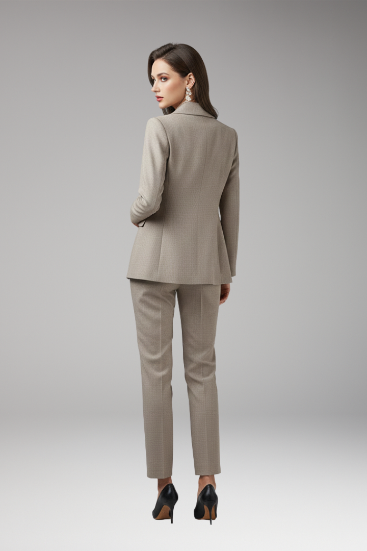 Women's Suit Set with Blazer, Waistcoat and Trousers