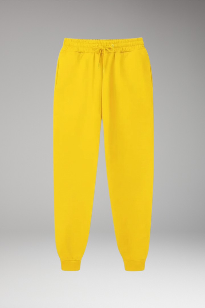 Women's Jogging Pants with Adjustable Waist and Ribbed Cuffs