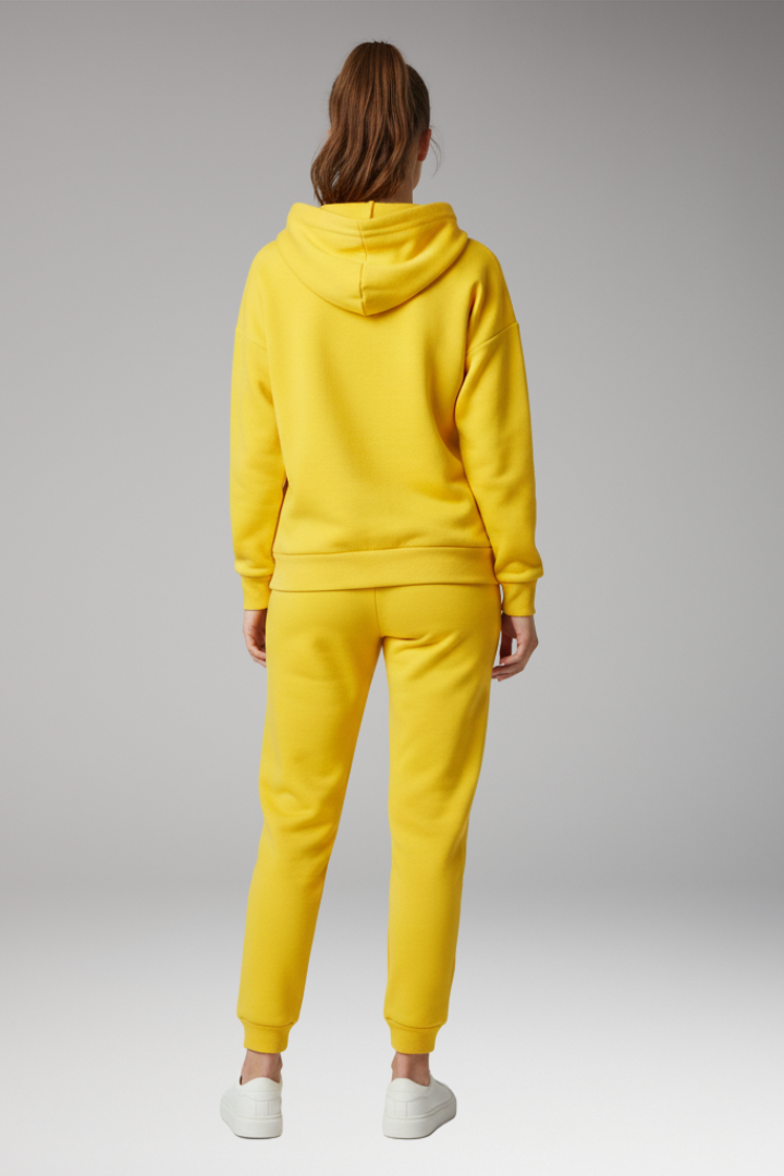 Women's Jogging Pants with Adjustable Waist and Ribbed Cuffs