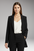 Women's Blazer with notch lapel and open front
