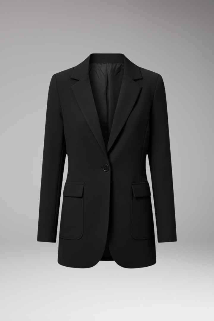Women's Blazer with notch lapel and open front