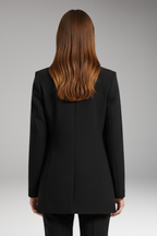 Women's Blazer with notch lapel and open front
