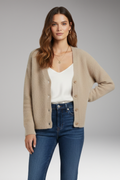 Women's Cardigan with Regular Fit and Button Closure