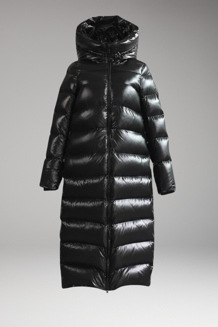 Women's Coat with Hood and Full Zip