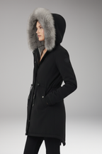 Women's Coat with Hood and Insulated Interior