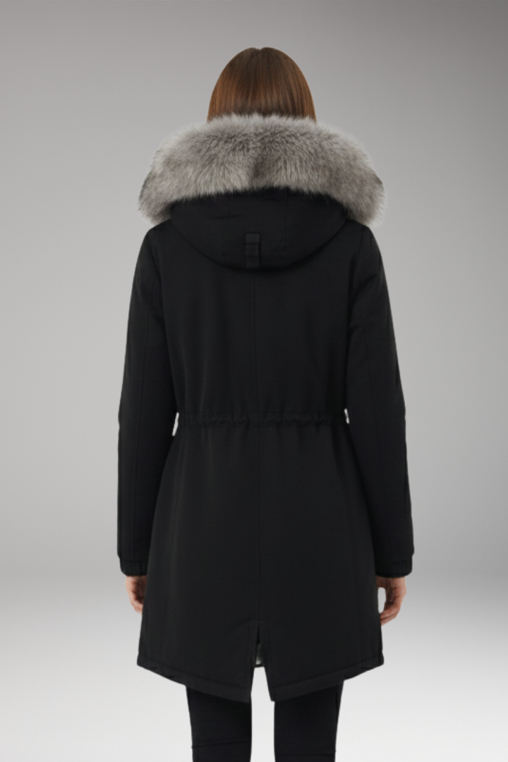 Women's Coat with Hood and Insulated Interior
