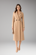 Women's Coat with Stand Collar and Zip Closure