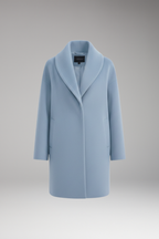 Women's Coat with Wide Collar and Long Sleeves