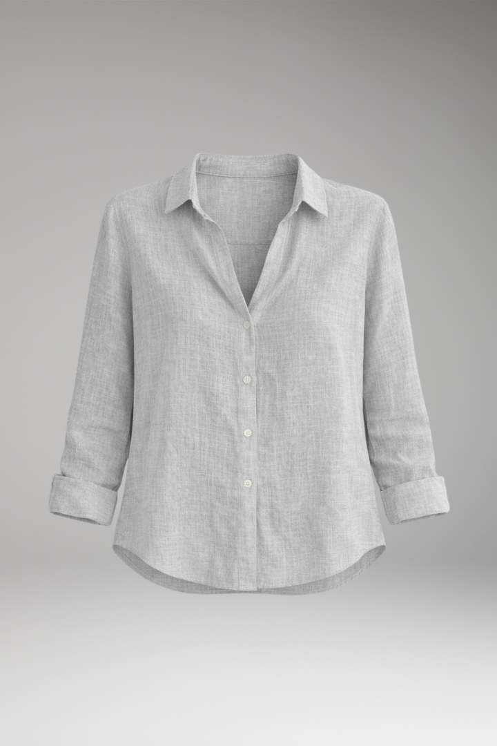 Women's Floral Shirt with Long Sleeves