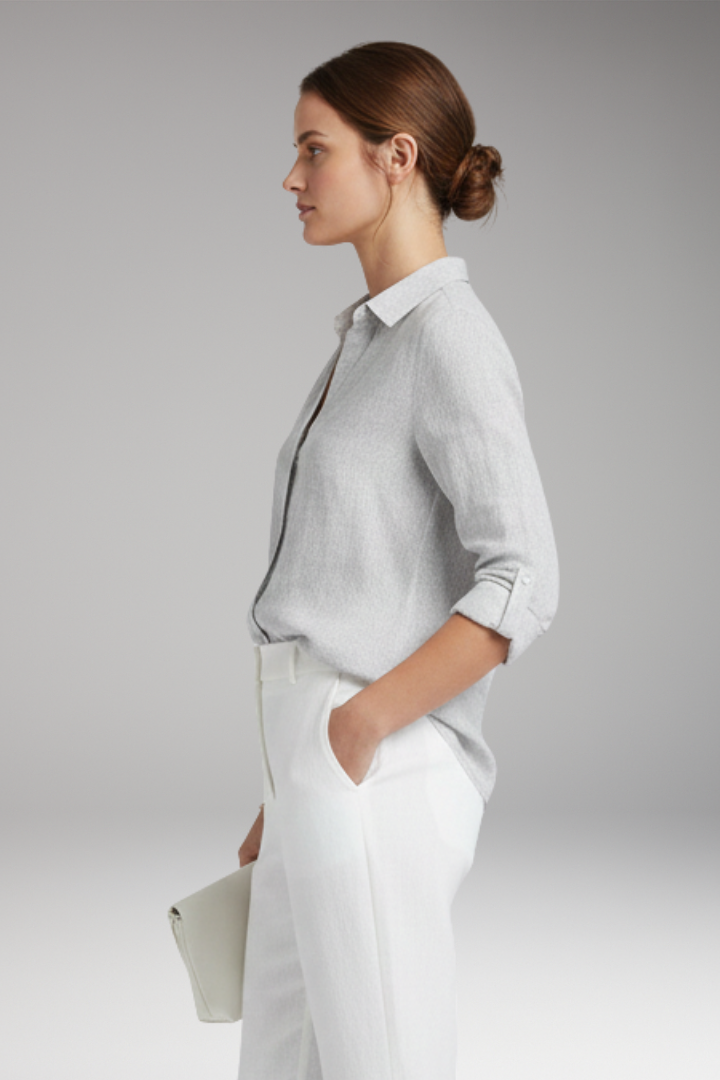 Women's Floral Shirt with Long Sleeves