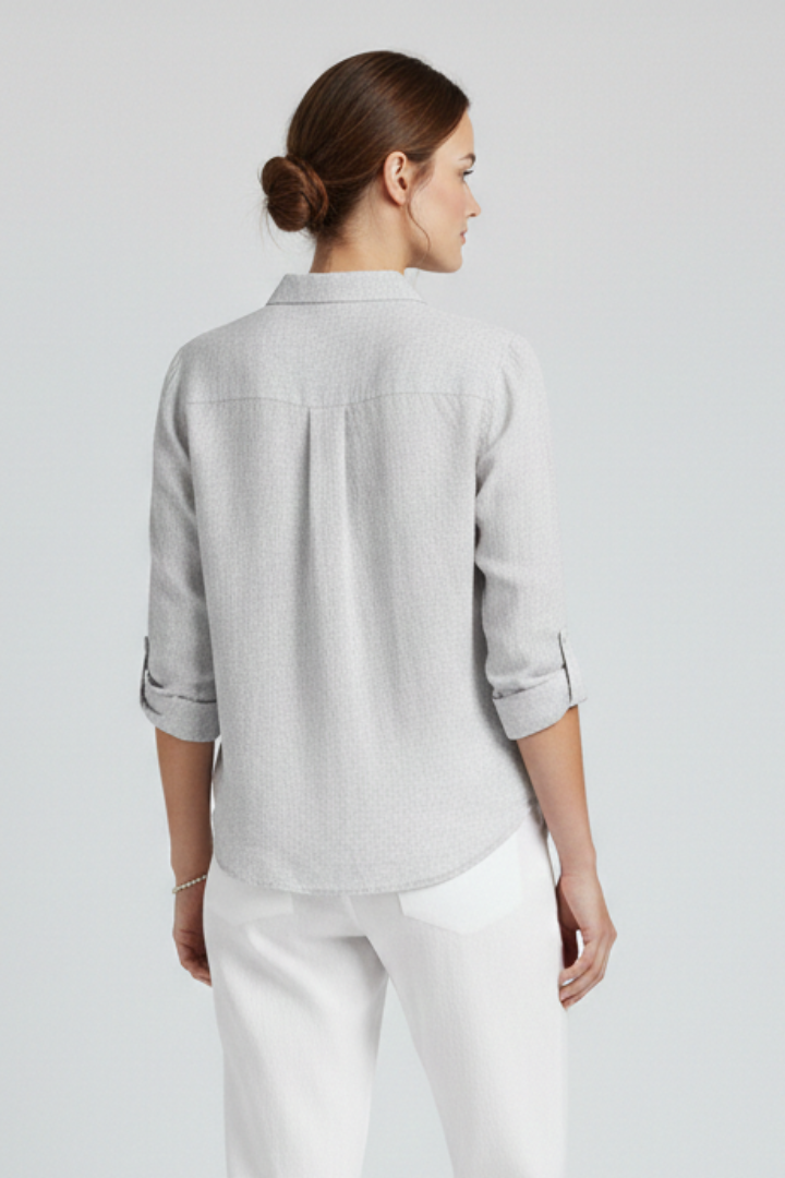 Women's Floral Shirt with Long Sleeves