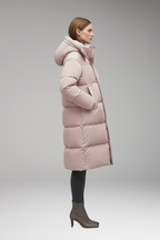 Women's Jacket with Full Zipper and Fixed Hood