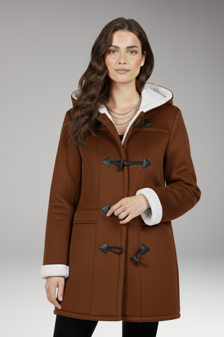 Women's Jacket with Hood and Toggle Closure