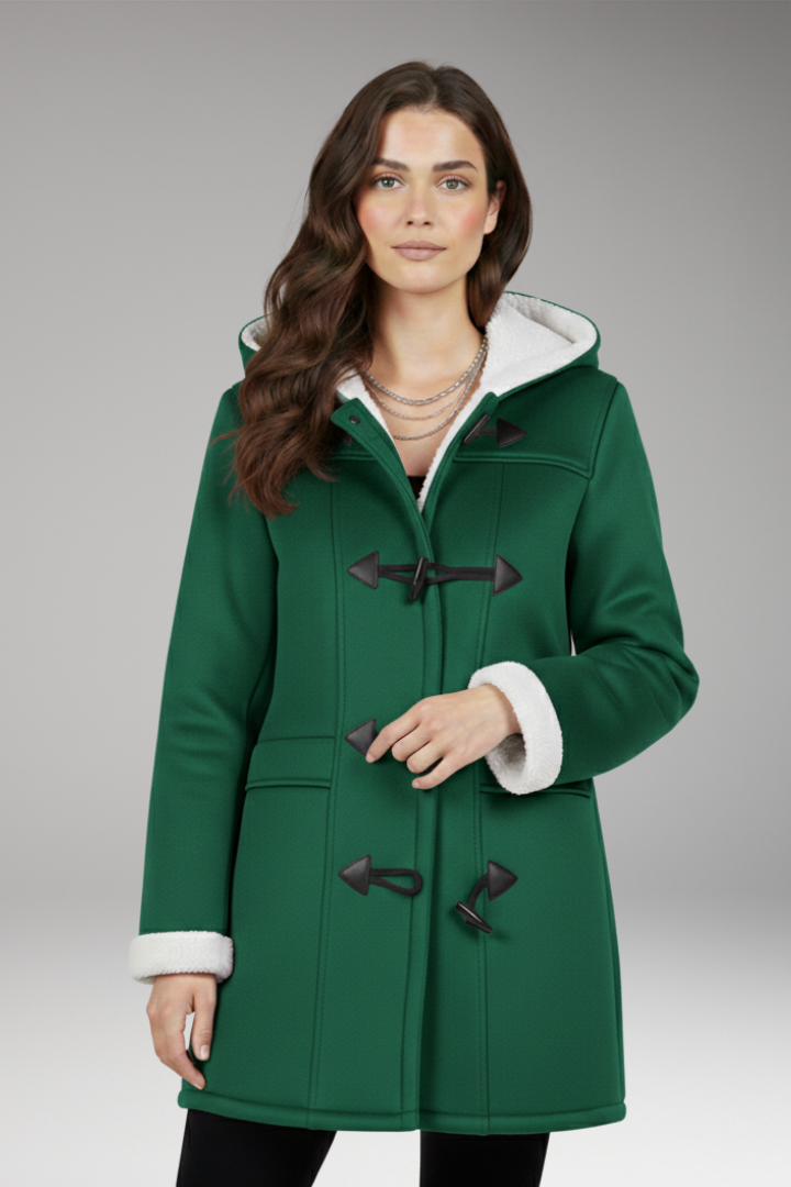 Women's Jacket with Hood and Toggle Closure