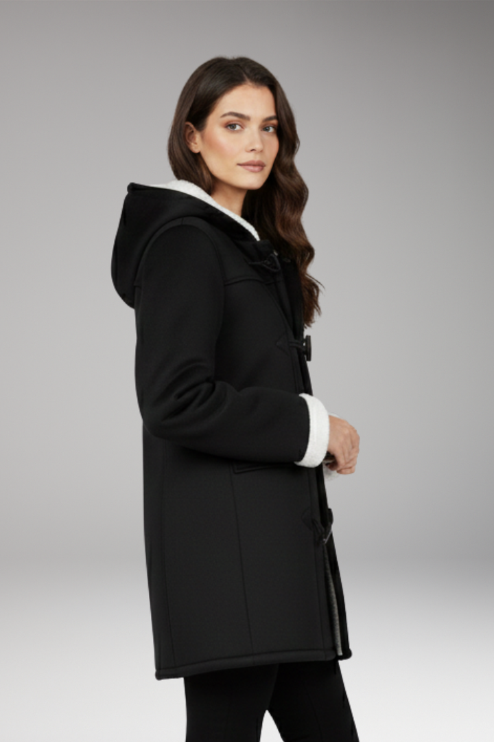 Women's Jacket with Hood and Toggle Closure