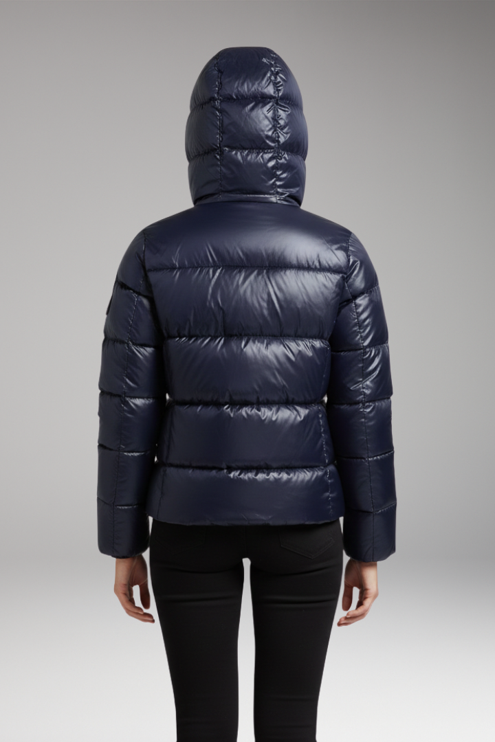 Women's Jacket with Hood and Zip Closure