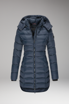 Women's Jacket with Hood and Zipper Closure