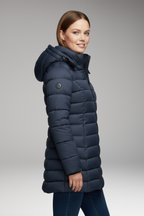 Women's Jacket with Hood and Zipper Closure