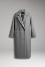 Women's Long Coat with Lapel Collar