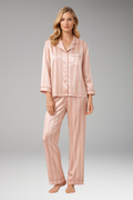 Women's Pyjama Set with Button Top and Straight Pants