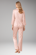 Women's Pyjama Set with Button Top and Straight Pants