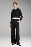 Women's Set with Hooded Top and Wide Pants