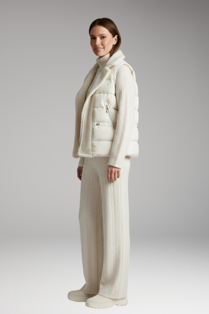 Women's Set with Turtleneck and Wide-Leg Pants