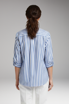 Women's Shirt with Button Closure and Striped Pattern