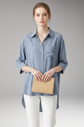 Women's Shirt with Button Front and Chest Pocket