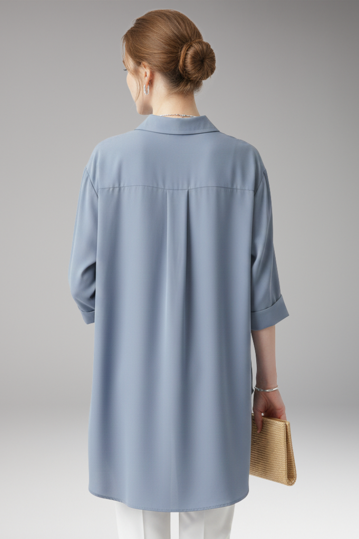 Women's Shirt with Button Front and Chest Pocket