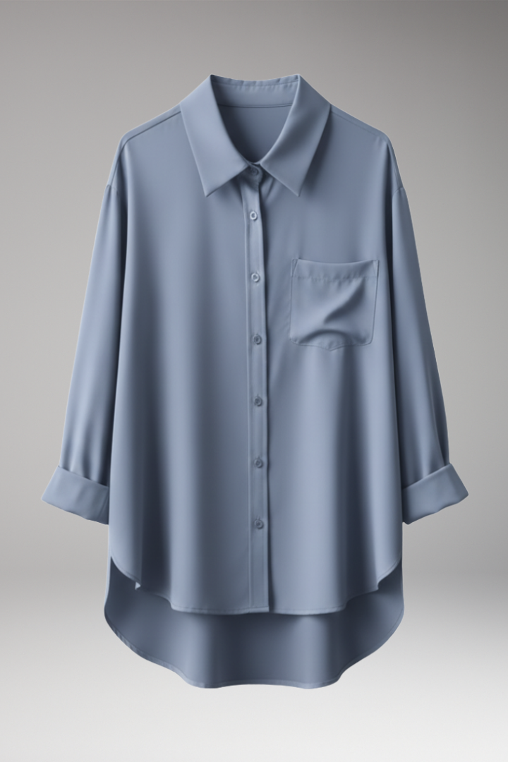 Women's Shirt with Button Front and Chest Pocket
