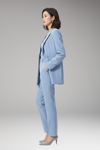Women's Suit Set with Blazer and Straight Trousers