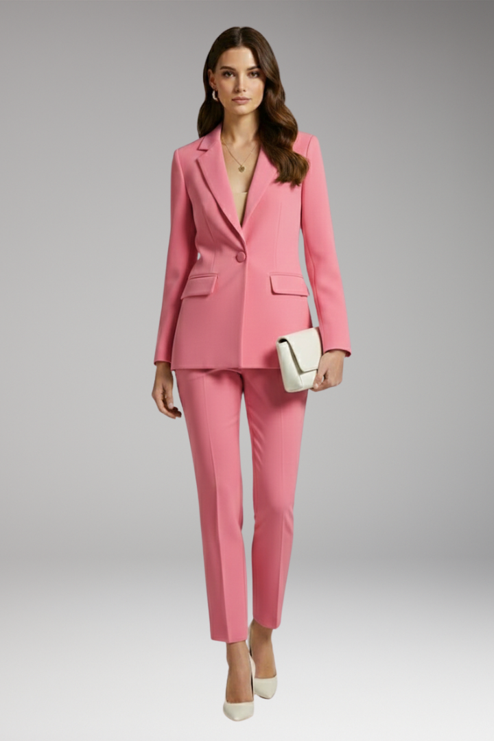 Women's Suit Set with Jacket and Trousers