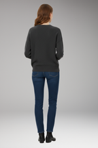 Women's Sweater with Crew Neckline and Long Sleeves