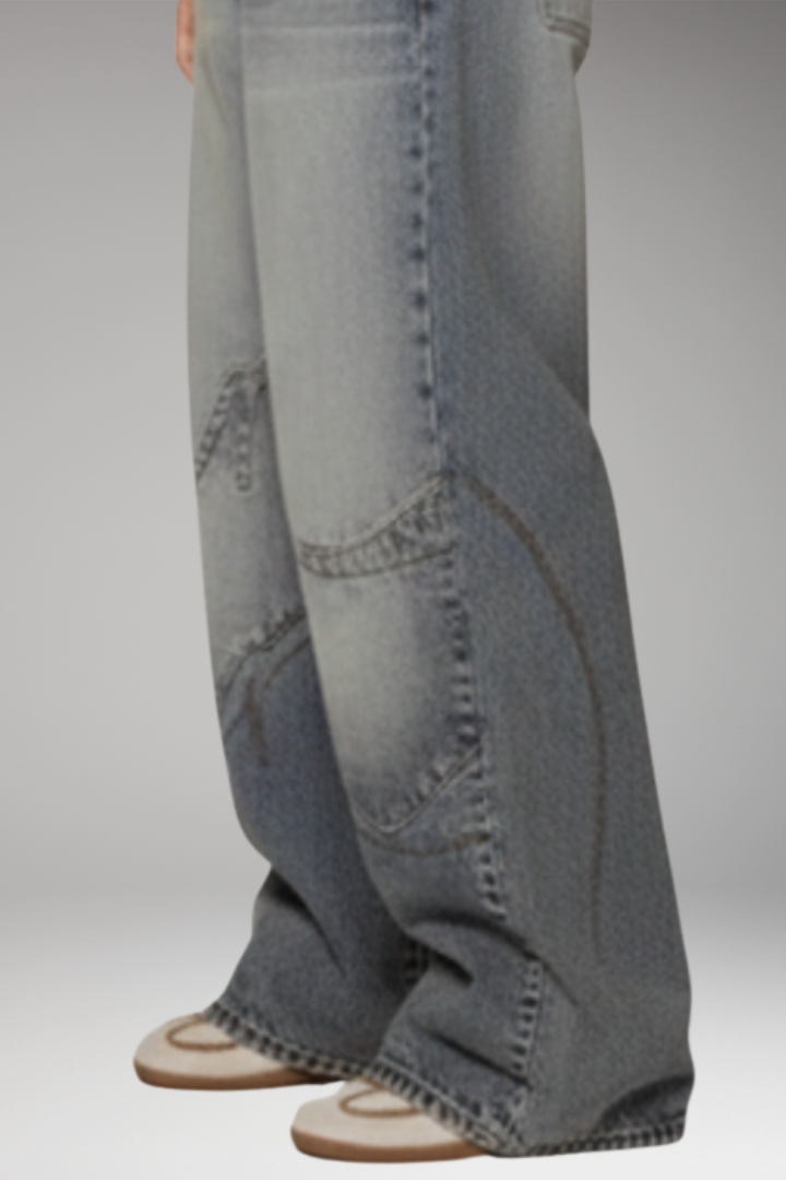 Women's Trousers with Elastic Waist and Wide-Leg Silhouette