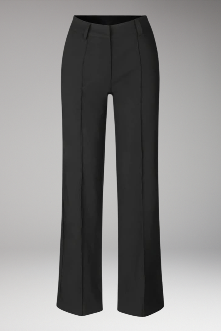 Women's Trousers with High Waist and Straight Legs