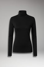Women's Turtleneck Top with Long Sleeves and Slim Fit
