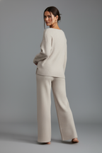 Women's Two-Piece Lounge Set with Long Sleeves