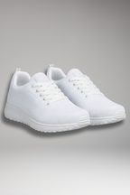 Women's Walking Shoes with Lace-Up Closure and Mesh Upper