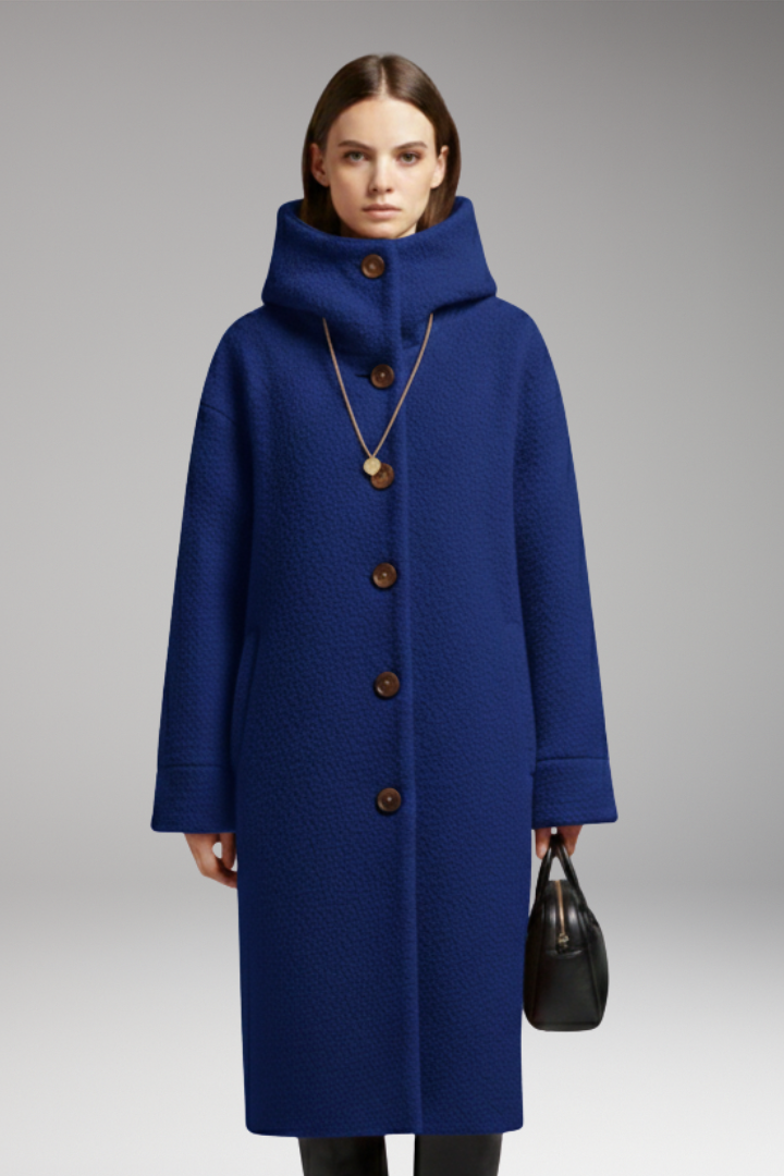Women's Winter Coat with Insulation and Raised Collar