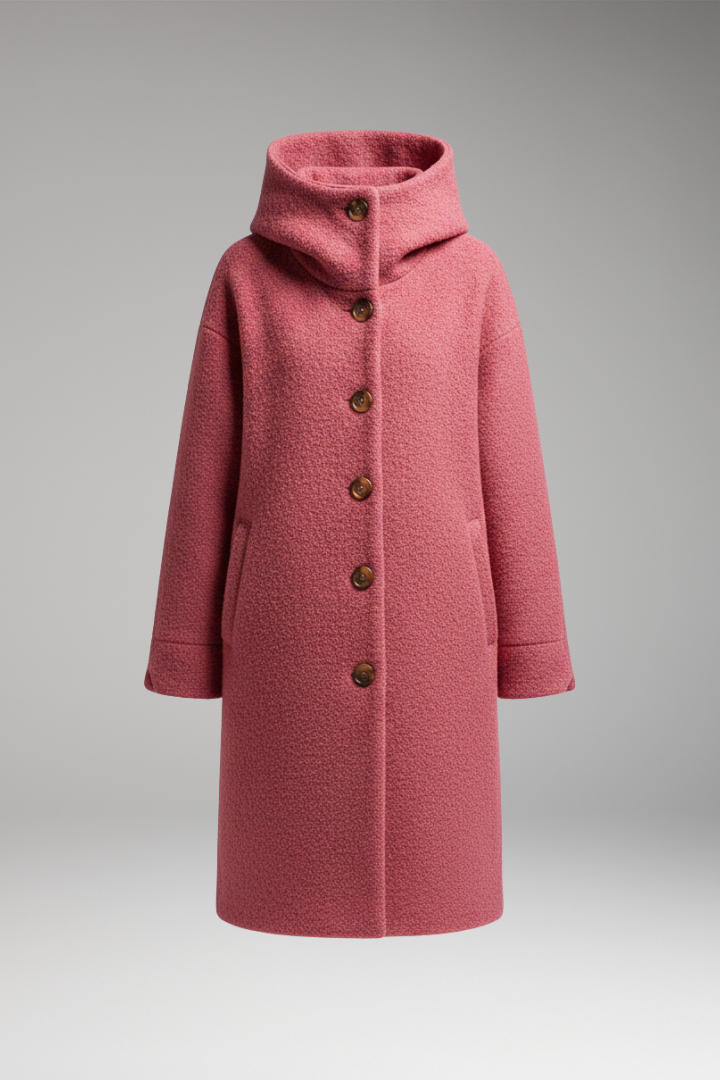 Women's Winter Coat with Insulation and Raised Collar