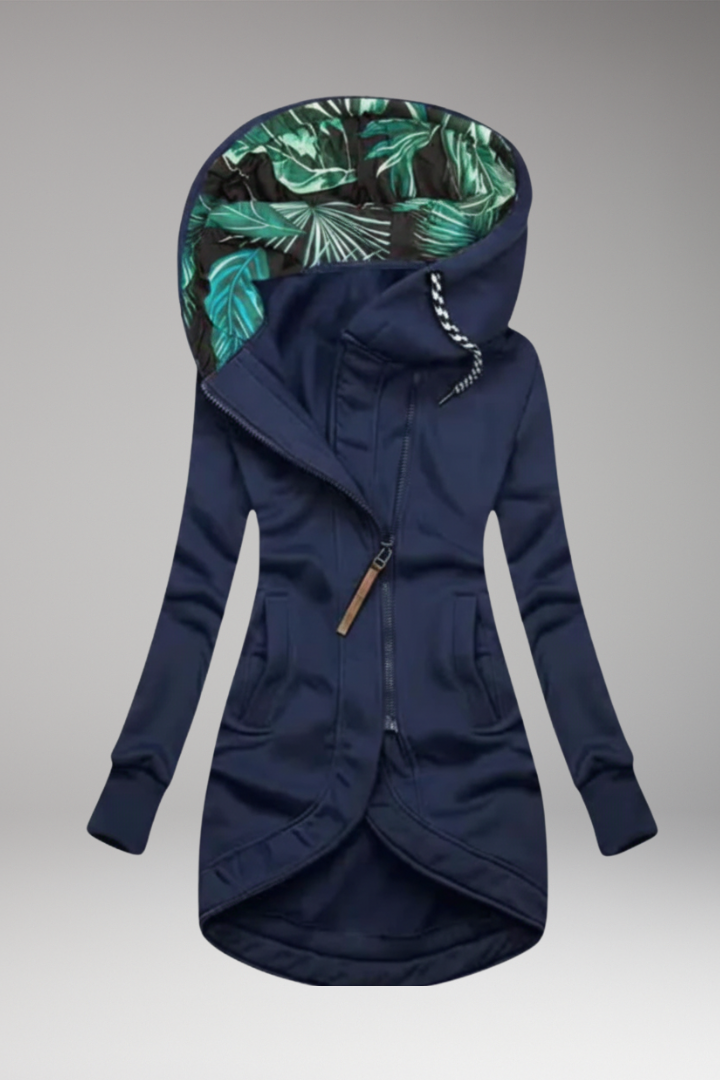 Women's Winter Jacket with Hood and Pockets